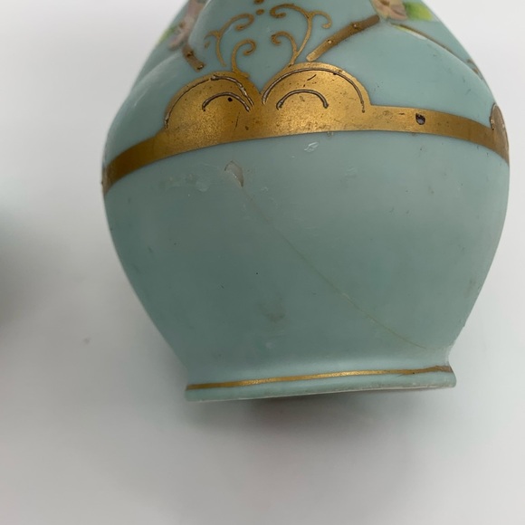 Pair Of MCM Victorian Style Hand Painted LENWILE CHINA Vases ARDALT JAPAN #6847A - Picture 12 of 12